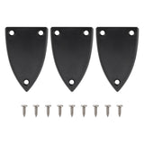 LT Easiyl 3 Sets Guitar Adjustment Rod Cover 3 Holes Triangle Plastic Truss Rod Covers for Acoustic-Electric Guitar Acoustic Gui