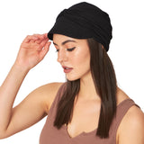 The Headscarves WomenS Bamboo Viscose Chemo Headwear Stylish Soft Cancer Patients, Modest Fashion Head Wrap Free Size Visor N