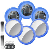 2025 New [Apple MFi Certified] (iOS Only) Tracker Tag-6 Pack, Bluetooth Tracker for Apple Find My, Replaceable Battery, Key Find