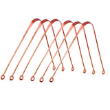 Maple Pack Of 6 Copper Tongue Cleaner Metal Tongue Scraper Handmade For Adults And Kids All Family Fights Bad Breath Oral Health