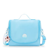 Kipling New Kichirou Metallic Lunch Bag Sea Blue Met