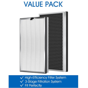 ANGELOYANG 2 Pack 112 Replacement Filter compatible with 112 Replacement Filter Air Purifier V2.0, 3-IN-1 Filter Made of Pre-Fil