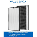 ANGELOYANG 2 Pack 112 Replacement Filter compatible with 112 Replacement Filter Air Purifier V2.0, 3-IN-1 Filter Made of Pre-Fil