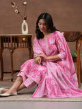 Libas Women'S Pure Cotton Kurta Set (278330R Pink M