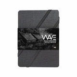 Anupam Wave Fan Folding Black Paper Accordion Book Matte Black Acid Free Paper 18 Pages 180 Gsm (A6)