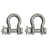 Extreme Max 3006.8372.2 BoatTector Stainless Steel BoltType Anchor Shackle 3/8, 2Pack