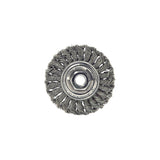 Weiler 17687 4 StemMounted Knot Wire Wheel, .014 Steel Fill, 1/4 Stem, Made in the USA
