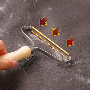 Portable Lint Remover, Fuzz Shaver - Reusable Double Sided Travel Brush for Removing Lint Pet Hair Dust in Clothes and Furniture