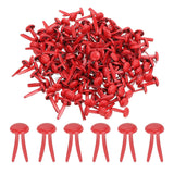 PATIKIL 100 Pcs Paper Brass Fasteners Split Pins Brads,Red,8 x 15 mm