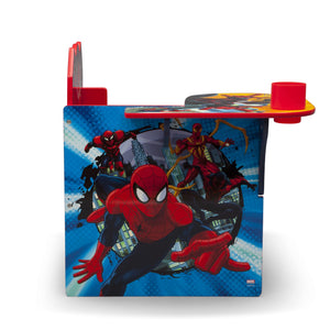 Delta children chair Desk With Storage Bin - greenguard gold certified, Spider-Man, Arm Rest, cushion Availability, Engineered W