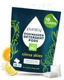 Puracy Natural Dishwasher Pods - Non Toxic Dishwasher Detergent - Natural Dishwasher Detergent - Dish Washer Pods - Dish Pods - 