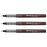 Rotring Tikky Graphic Pigment Liner 0.2, 0.3 & 0.5 mm, 3 Pens