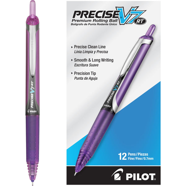 Pilot Precise V7 RT Refillable & Retractable Liquid Ink Rolling Ball P ...