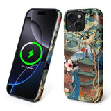 Flivro Magnetic Case for iPhone 13 iPhone 14,Compatible with Magsafe,PC Hard Shell Silicone Inner Bumper,Anti-Scratch Full-Body 