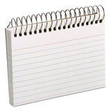 Oxford Spiral Ruled Index Cards, 3 x 5 Inches, White, 50 per Pack (40282)