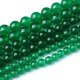 45PCS 8MM Natural Green Chalcedony Stone Beads Energy Healing Beads for DIY Jewelry Bracelet Necklace Making for Jewelry Making1