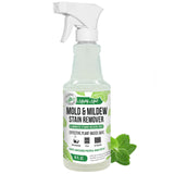 Mighty Mint Mold & Mildew Stain Remover Spray, Rapid Clean for Bathroom, Kitchen, Hard Water, Outdoors, Natural Peppermint Scent