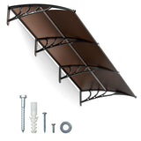 IDZO 40''x120'' Awnings for Doors, SPF 50+ UV-Protective Window Awning Exterior with Aluminum Alloy Connector, Use for Front Doo