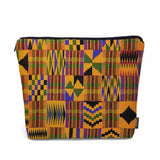 Kalygon Women Cosmetic Bag African Pattern, African Tribal Ethnic Geometric Cute Makeup Bag For Purse Cosmetic Travel Bag For To