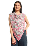 Ravaiyaa Attitude Is Everything Sanganer Hand Block Printed Scarves Pure Cotton Scarf Square Hijab Dupatta 40 X 40 Inch (Pin