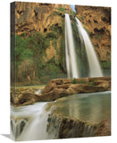 Havasu Creek, Lined With Cottonwood Trees, Havasu Falls, Grand Canyon, Arizona-Canvas Art-18X24