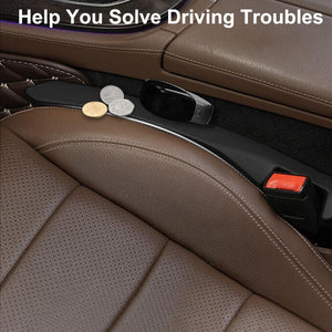 LYCARESUN 2 Pack Car Seat Gap Filler, Universal Car Seat Gap Plug to Fill The Gap Between Seat and Console Stop Things Dropping,