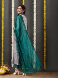 Gosriki Women'S Cotton Blend Anarkali Printed Kurta With Pant & Dupatta (Toki White-Gs_M_White_Medium),White,,B0CNXTDWNJ