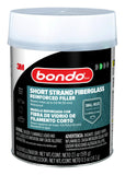 3M Bondo Short Strand Fiberglass Reinforced Filler 1.37 LB (621 g) with Bondo Cream Hardener 0.5 oz (14g), Repair Holes Up To 0.