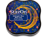 Tsukineko StazOn Midi Midnight Blue, pad Size: 3,7 x 3,7 cm