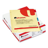 Universal UNV20830 11 in. x 81/2 in. Insertable Tab Index with 5 Assorted Tabs Buff (24/Box)