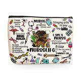 jealance Inspirational Nurse Makeup Bag, Nurse Accessories for Work Cosmetic Bag, Nurses Gifts for Women, Nursing RN Gifts for N
