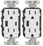 Leviton Duplex Type A/C Outlet W