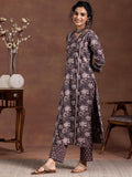 Libas Women'S Pure Cotton Kurta Set (278320R Brown Xl