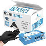 CLEAN SPACE PROJECT Nitrile Gloves - Disposable, Non-Latex and Powder Free, Food Safe Cooking Gloves - Black Gloves for Cleaning