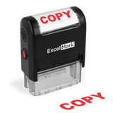 ExcelMark Copy Self Inking Rubber Stamp Red Ink