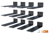 NEODROP 12-Pack 6 Inch Floating Shelf Brackets, Heavy Duty Hidden Shelves Bracket for Small Shelf, Kitchen Shelf, Nursery Shelf,