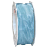 Morex Ribbon French Wired Lyon Ribbon, 2-3/8-Inch by 27-Yard Spool, Copen, (46460/25-201)