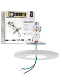 The Can Converter R1 Recessed Can Light Conversion Kit w/ 8 Steel Beveled Ceiling Medallion - Home Improvement for 4, 5 & 6 Cans