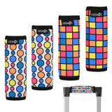 Cosmos 4 Pcs Luggage Handle Wraps Soft Neoprene Grip Handle Cover Detachable Luggage Identifier For Luggage Suitcase Travel Bag 