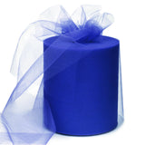 6 x 200 Yards Royal Blue Tulle Fabric Rolls, Blue Spool Tulle Ribbon for DIY Tutu Skirt Wedding Decoration Baby Shower Birthday 