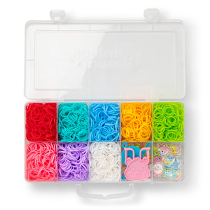 Rainbow Loom: Care Bears Cutetique: Sharing is Caring -16 Charms, DIY Rubber Band Bracelet Kit, Exclusive Cheer Bear Loom, Jewel