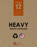 Studio 12 Chipboard Sheets. Heavy Weight. Natural Kraft Brown. Great for Model Building, Scrap Booking, Creative Projects and Pr