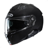 HJC i91 Solid Modular Motorcycle Helmet with HJ-33 Pinlock Shield, DOT Approved (Black, Medium)
