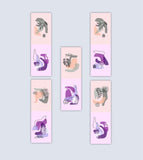 woopme Set of 5Cute Color Leaf Magnetic Bookmark for Book Lovers Readers Students Gift Magnetic Page Clips Folding