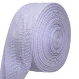 PAMIR TONG Lavender Herringbone Twill Tape Ribbon 1 1/2 Inch - 20 Yards- Natural Soft Cotton Binding Edge Trim for Tote Bag & Pu