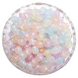 100PCS Glow in The Dark Fat Star Beads for Bracelets, DIY Keychain Making Kit Beads Cute Unique Colorful Acrylic Aesthetic for J