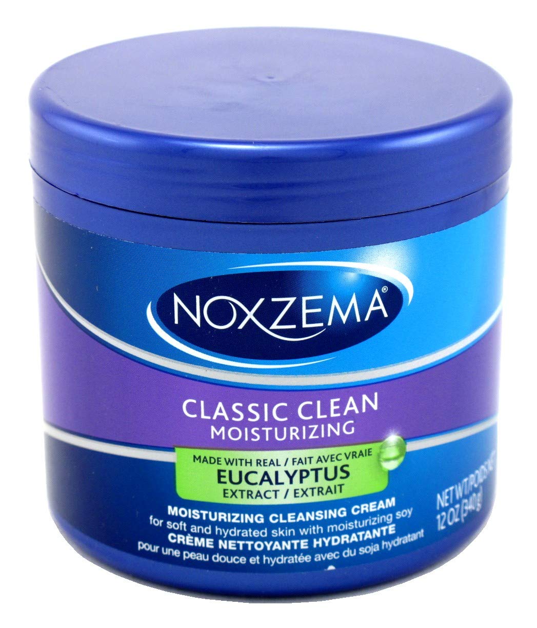 Noxzema Classic Clean Moisture Cleansing Cream 12 Ounce Jar (354ml) (2 Pack)