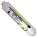 LASCO 371821 Ice Maker Inline Filter with 1/4Inch Compression Connection, 2Inch x 10Inch , White