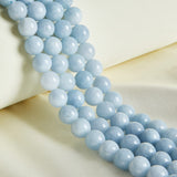 60pcs 6mm Natural Aquamarine Beads Gemstone Beads Round Loose Beads for Jewelry Making