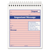 TOPS 4010 Important Message Pad, 41/4Inch x6Inch , 50 Sets, PK/CY Paper